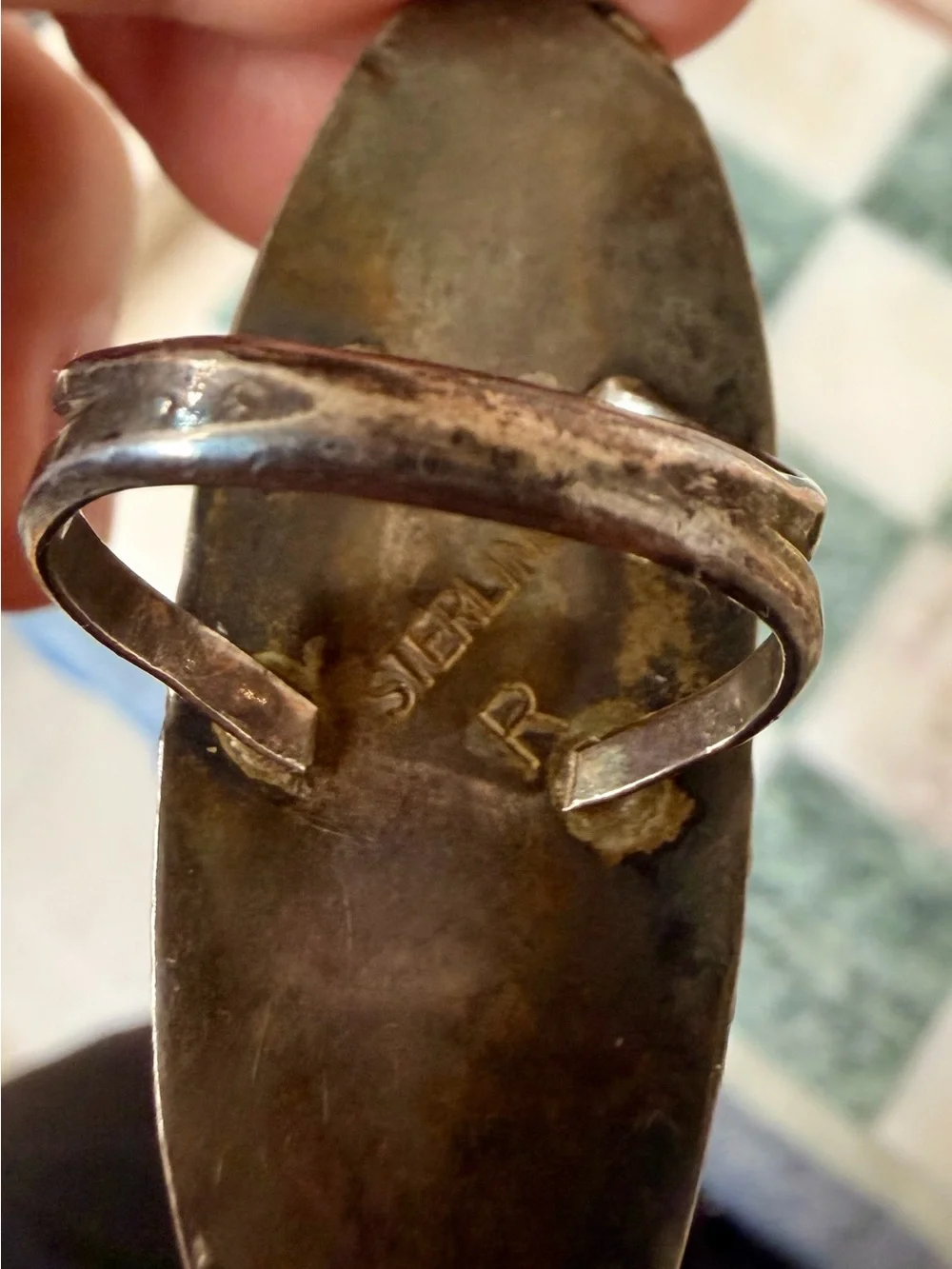 Genuine Navajo Turquoise and Coral - Sterling Silver Statement Ring